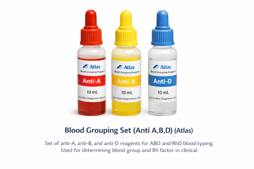blood grouping set (anti a.b.d) (atlas)